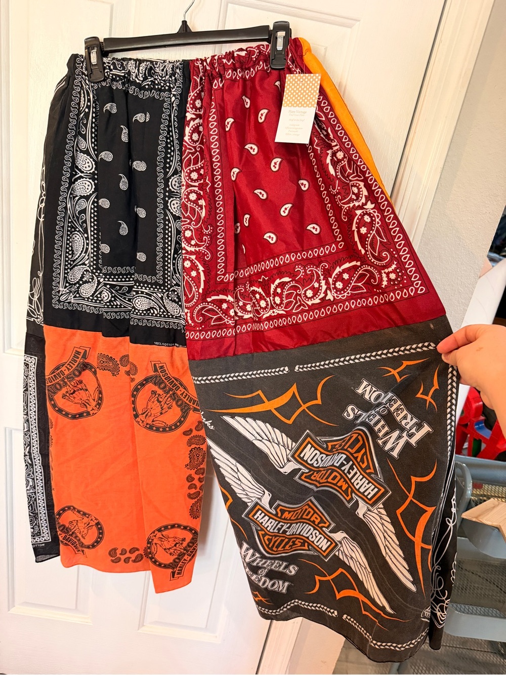 Handmade Upcycled Bandana Pants